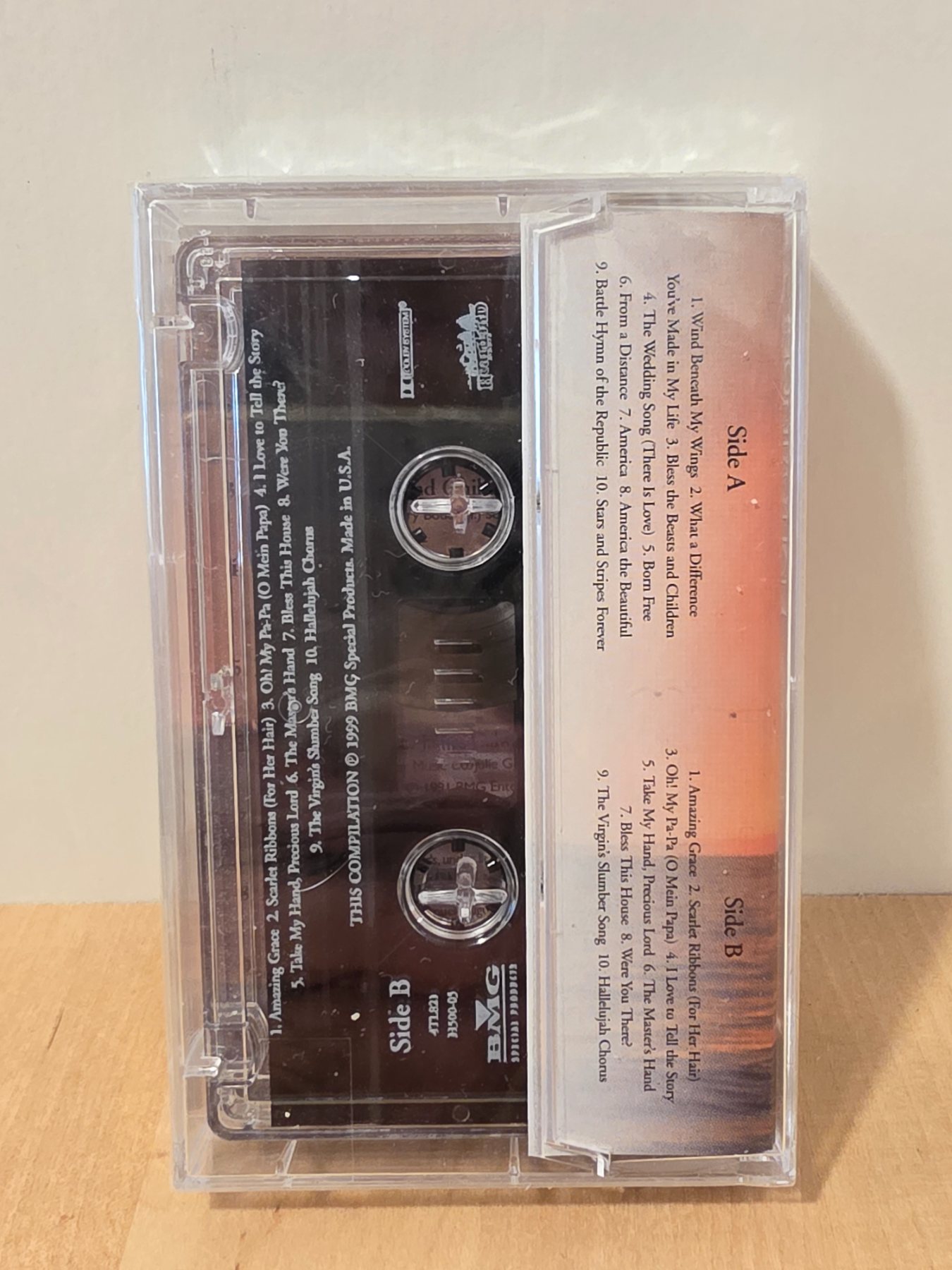 Songs of Inspiration Wind Beneath My Wings Cassette Tape - Image 2