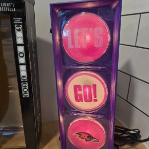 Baltimore Ravens NFL Let's Go Flashing Light Traffic Signal Lamp