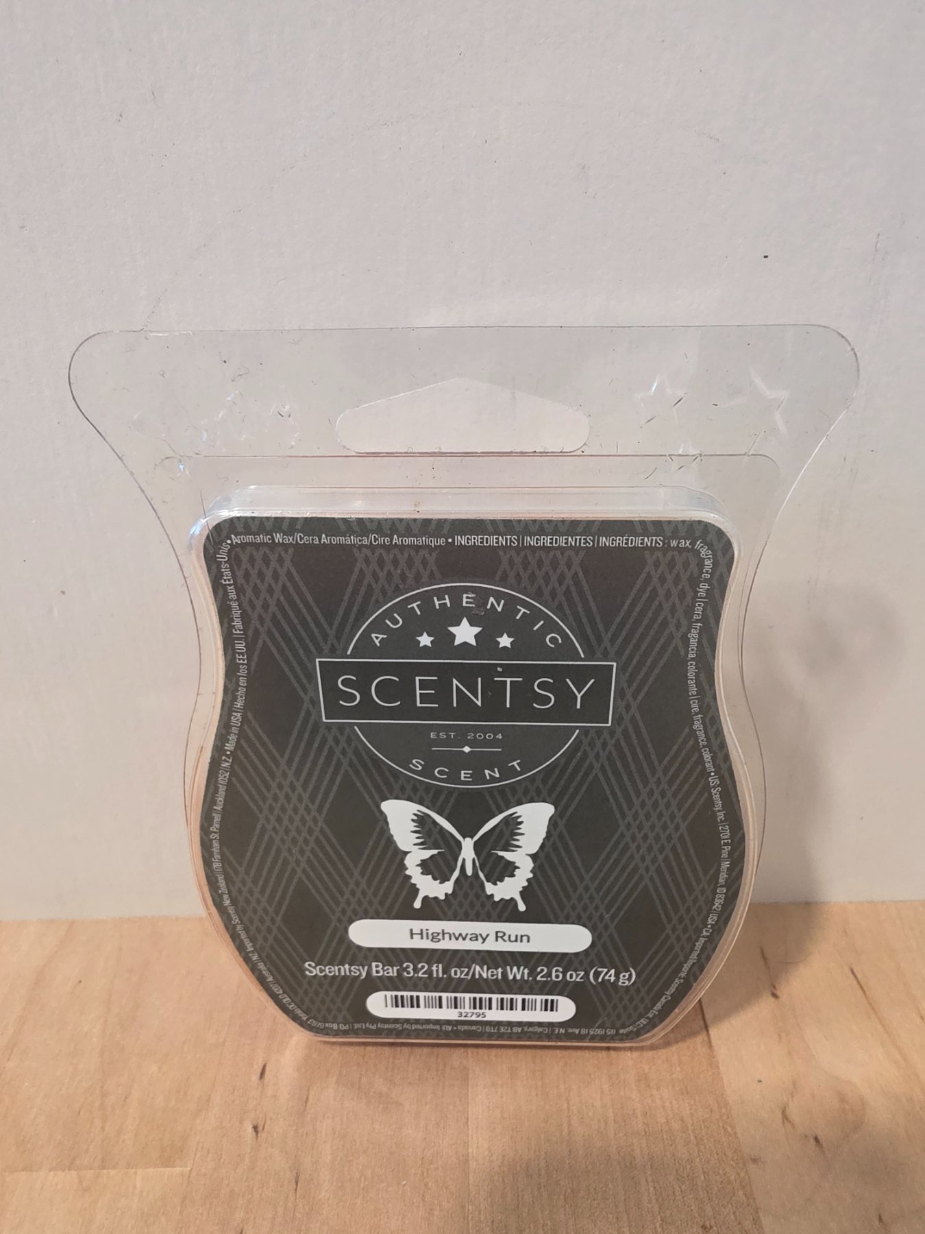Scentsy Highway Run Wax Bar 3.2 fl oz Home Fragrance Melt
