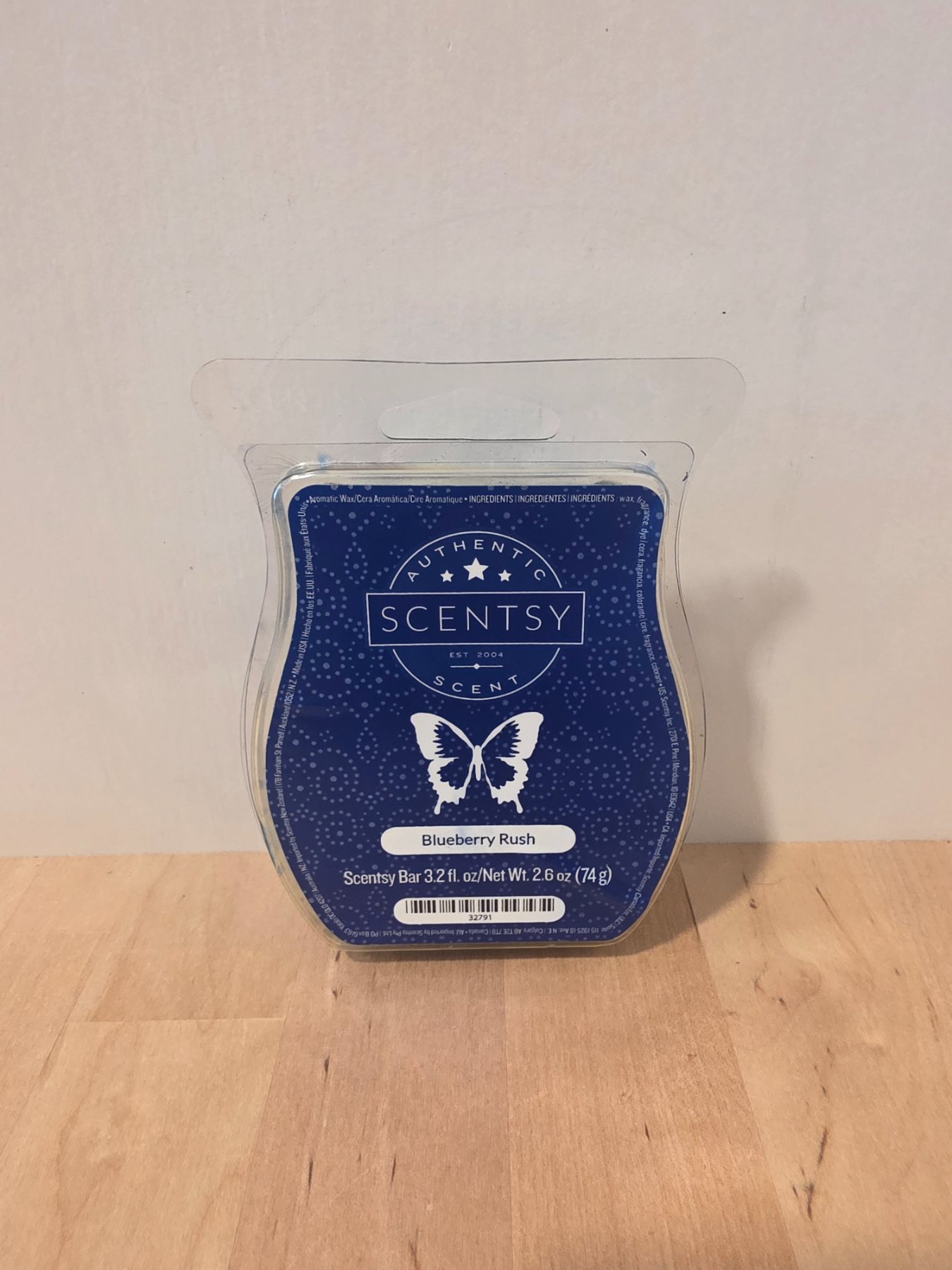 Scentsy Blueberry Rush Wax Melt Bar 3.2 fl oz New