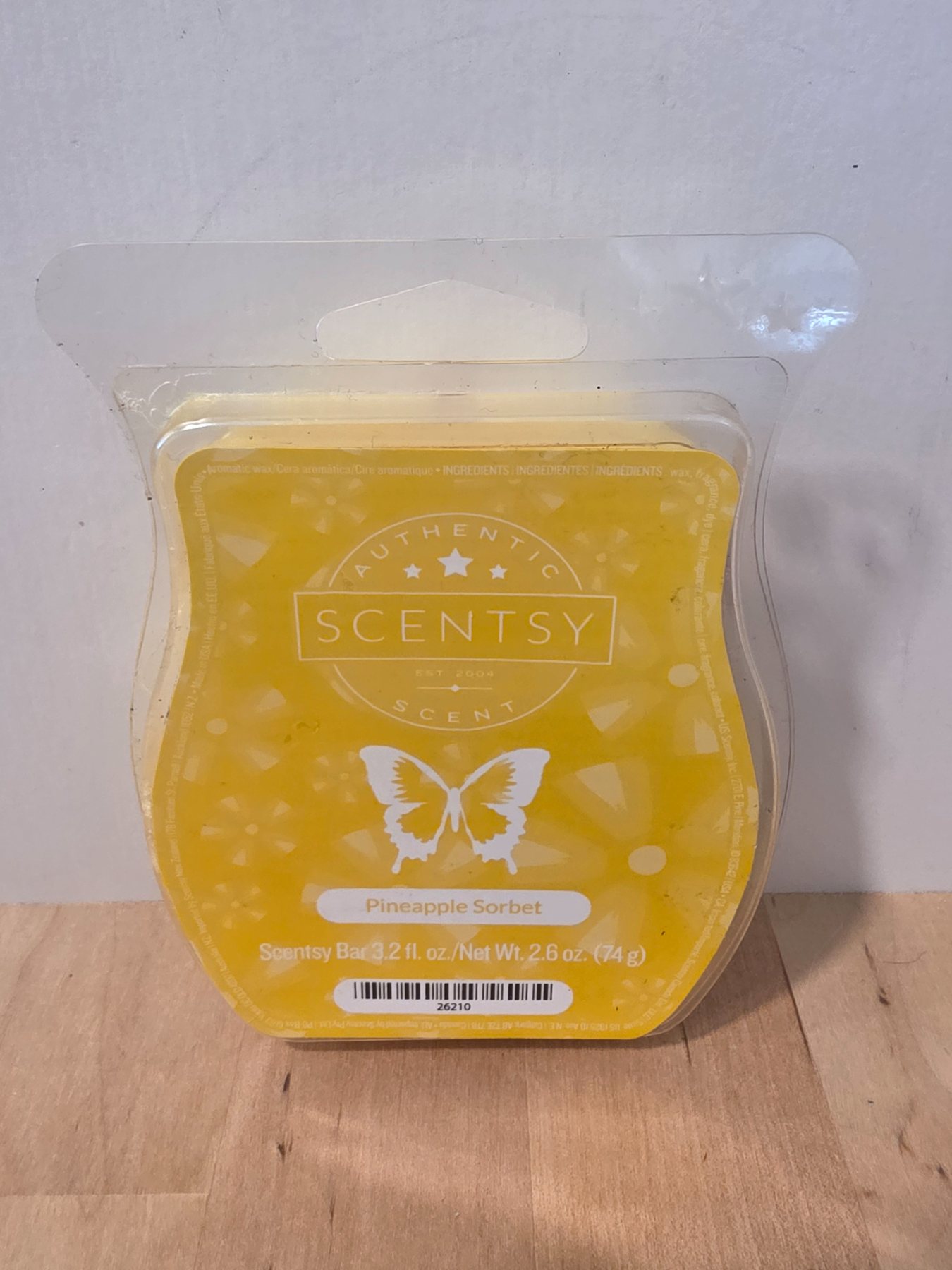 Scentsy Pineapple Sorbet Wax Bar 3.2 fl oz 2.6 oz New Authentic Scent