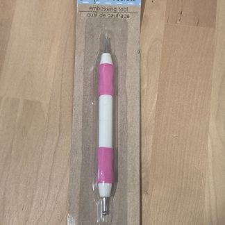 Crafter's Square Embossing Tool Double Ended Pink and White