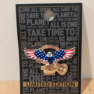 Hard Rock Atlantic City Veterans Day Eagle Guitar Limited Edition Pin