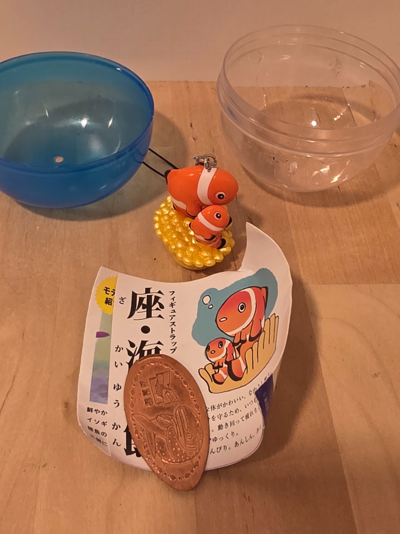 Osaka Kaiyukan Za Kaiyukan Clownfish Figure Strap Gashapon Capsule Toy