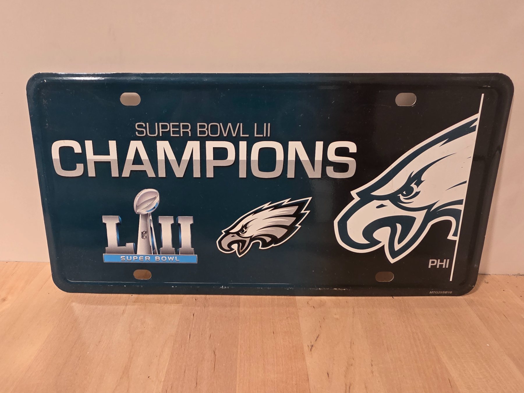 Philadelphia Eagles Super Bowl LII Champions License Plate