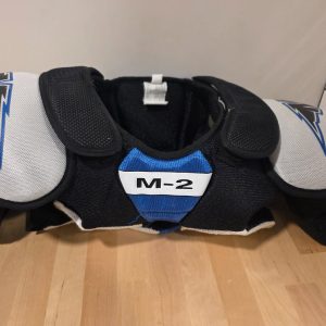 Mission M-2 Youth Medium Hockey Shoulder Pads Black Blue