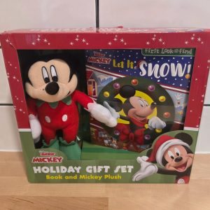 Disney Junior Mickey Mouse Let It Snow Holiday Gift Set Book & Plush
