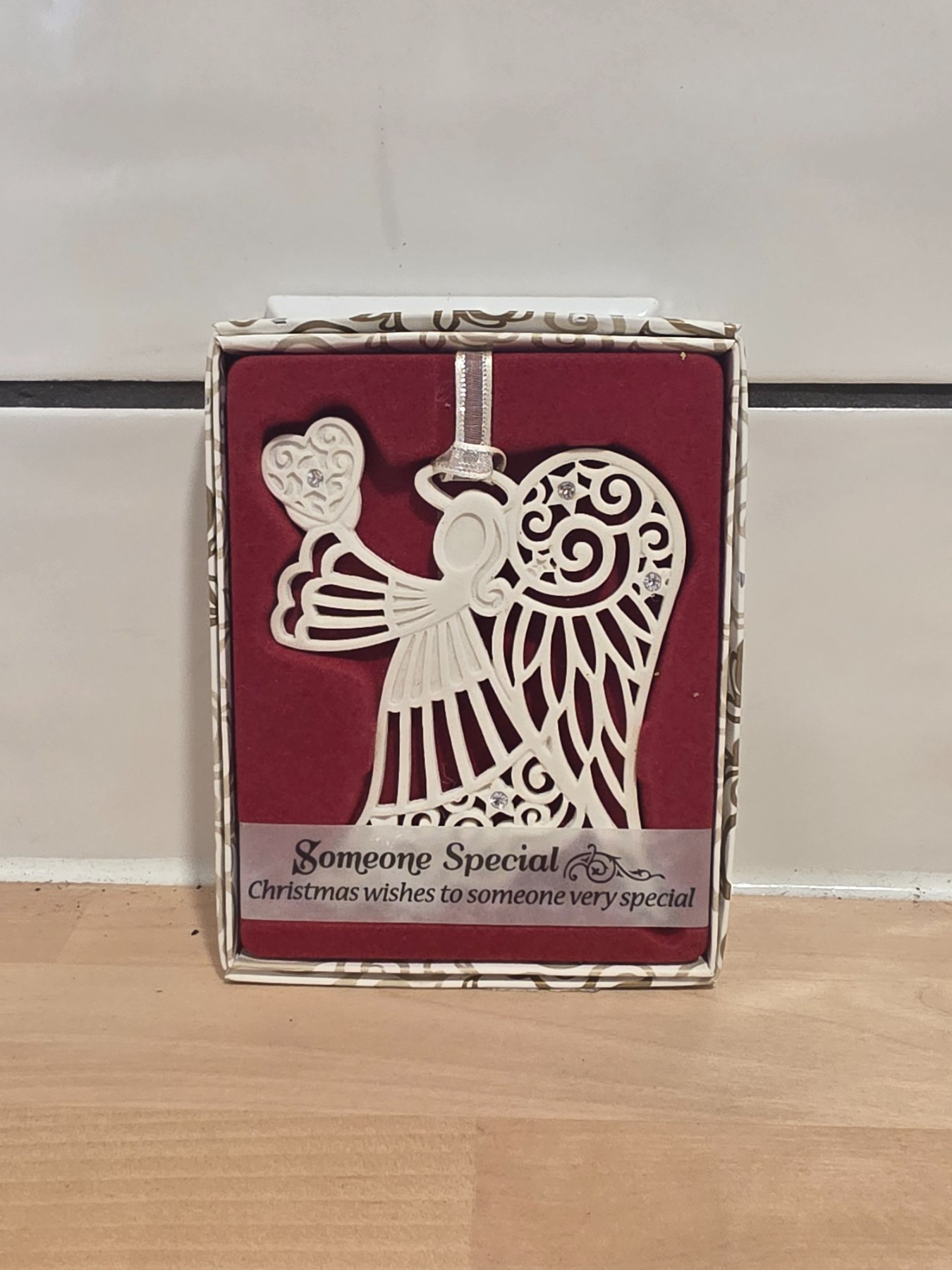 H&H Swarovski Crystal Keepsakes Angel Christmas Ornament Someone Special