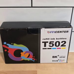 Officenter T502 502 Refill Ink Bottles for Epson EcoTank BK 140mL Color 70mL