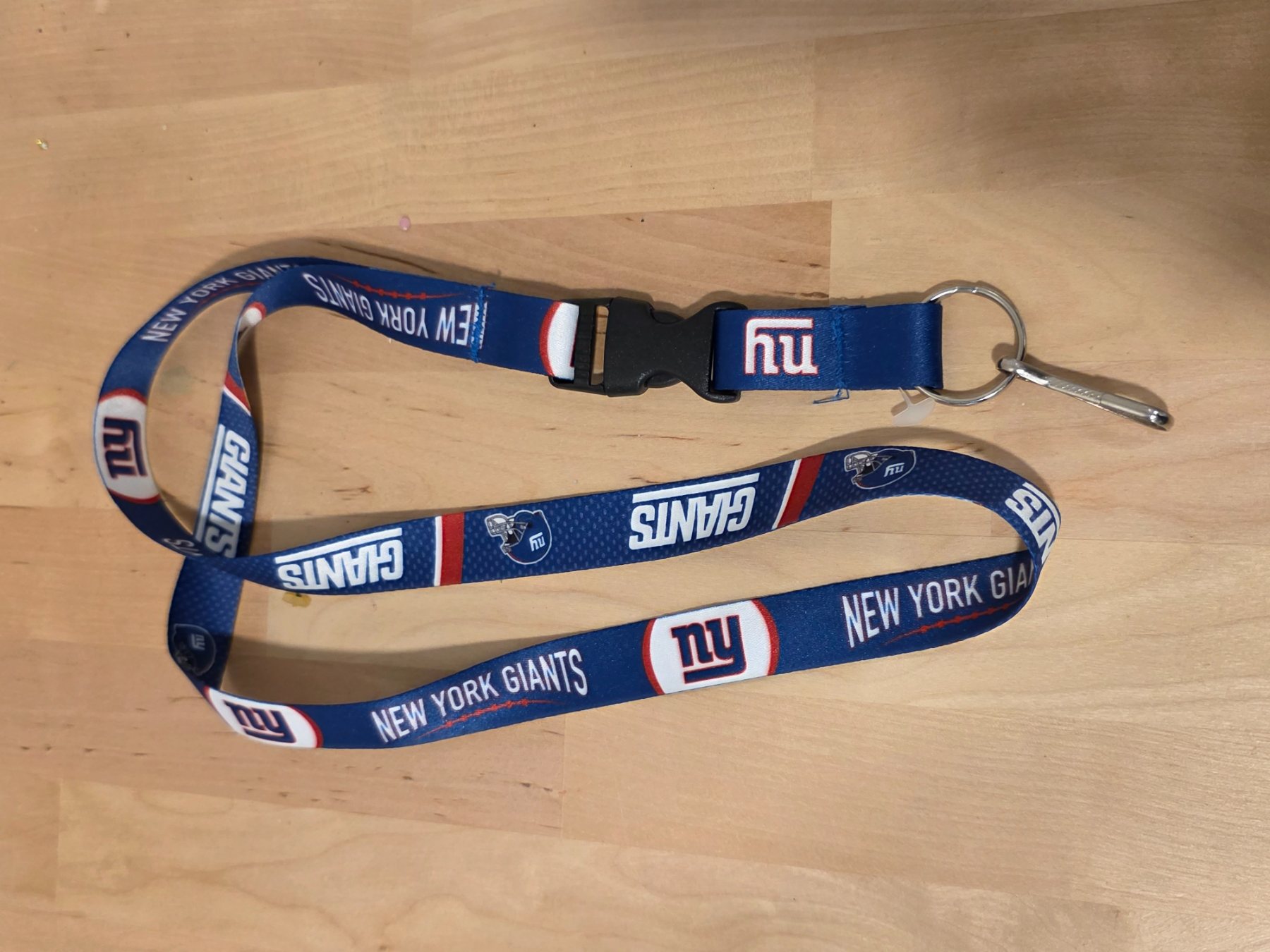New York Giants Blue Breakaway Detachable Keychain Lanyard