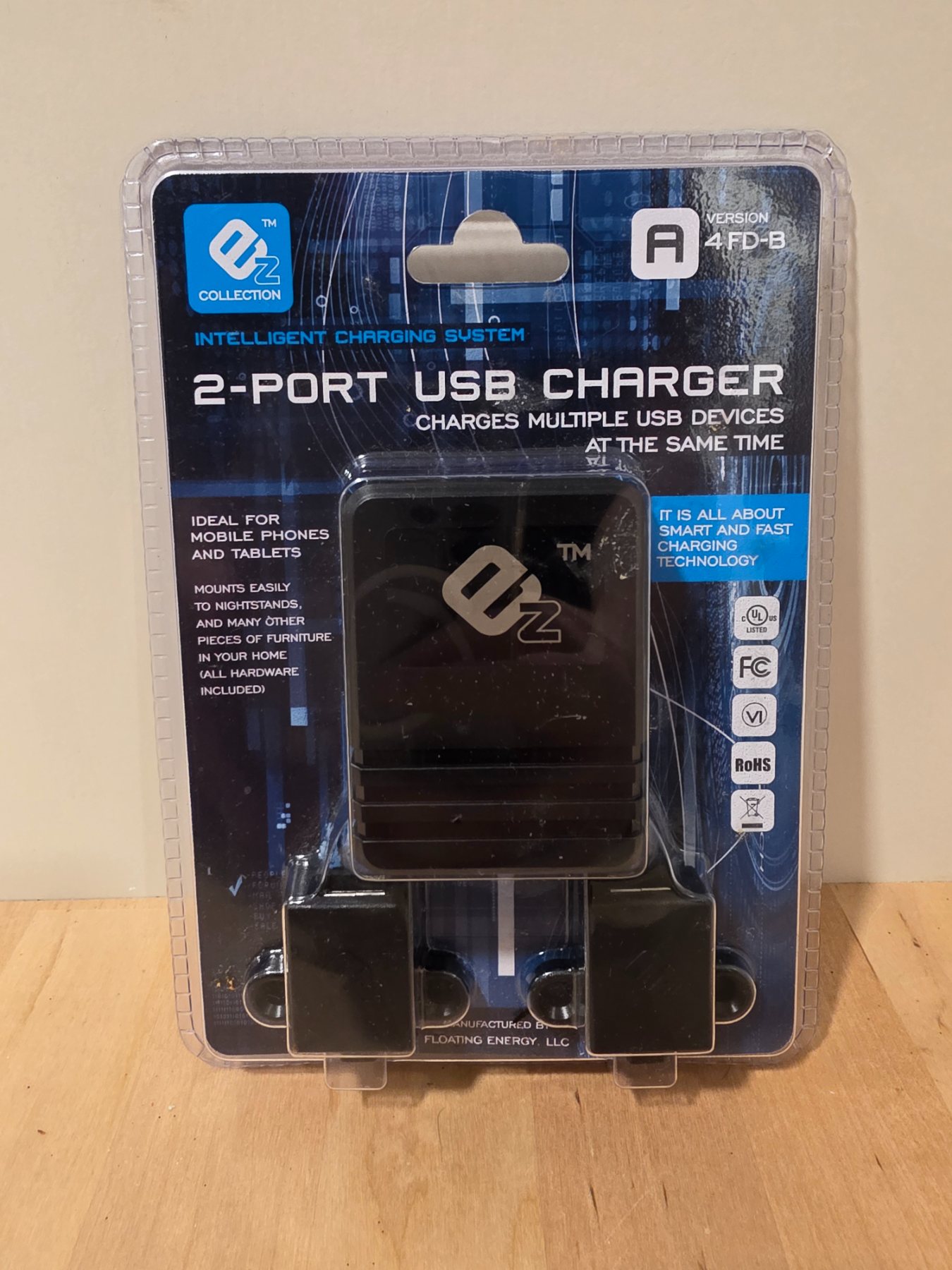 EZ Collection 2-Port USB Charger Intelligent Charging System A 4FD-B