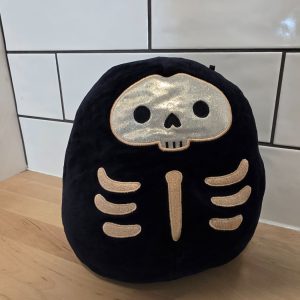 Squishmallows Judith Skeleton Halloween Plush Black Gold Shimmer