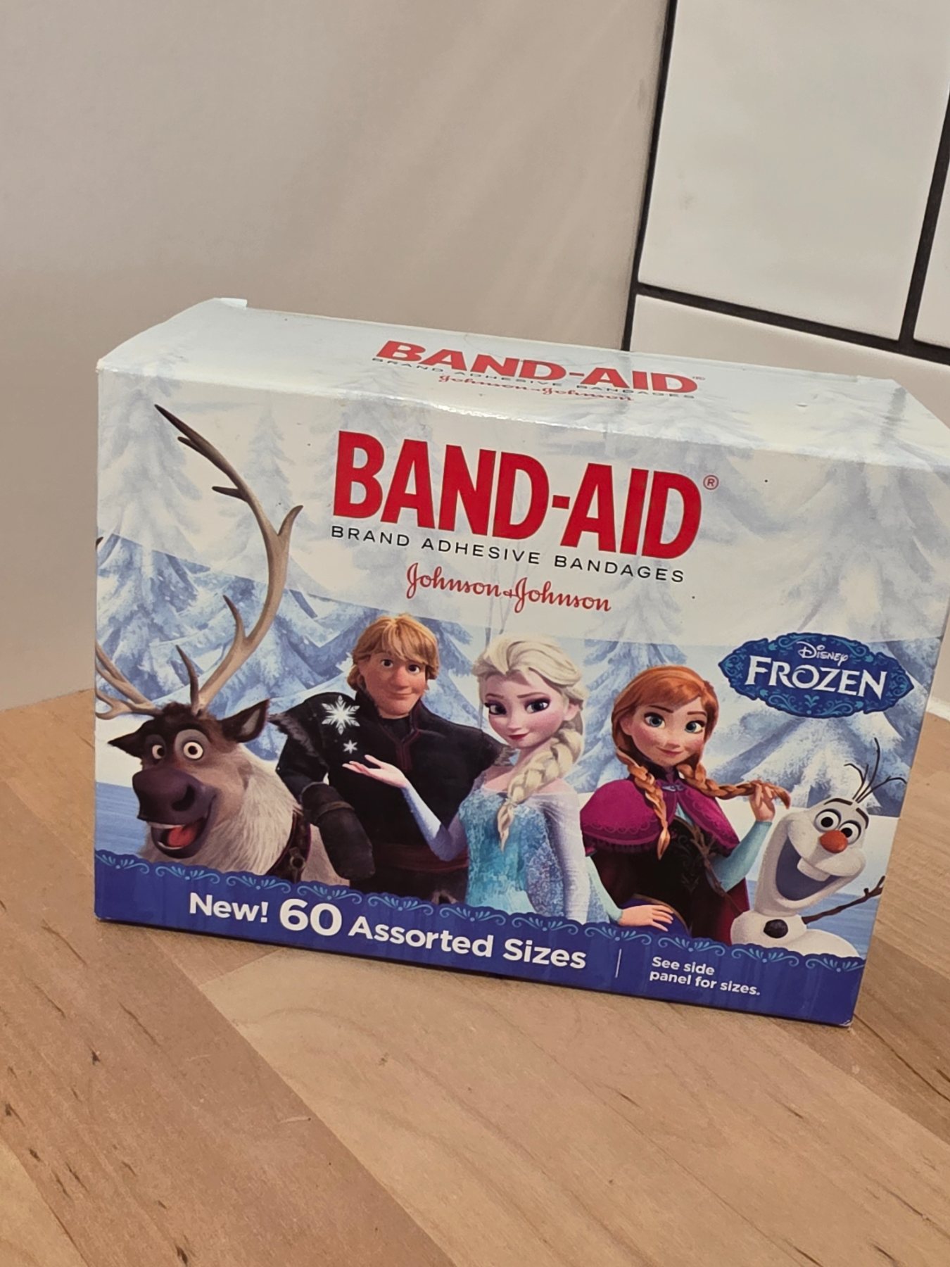Band-Aid Disney Frozen Adhesive Bandages Assorted Sizes 60 Count