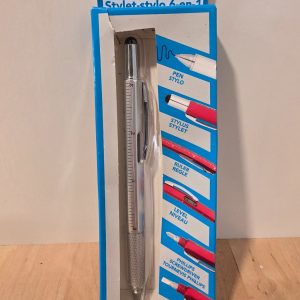 Greenbrier 6-in-1 Stylus Pen Ruler Level Phillips Flat Screwdriver