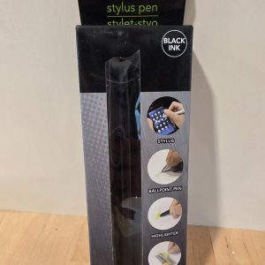 e-Circuit 4-in-1 Stylus Ballpoint Pen Highlighter Post It Black Ink