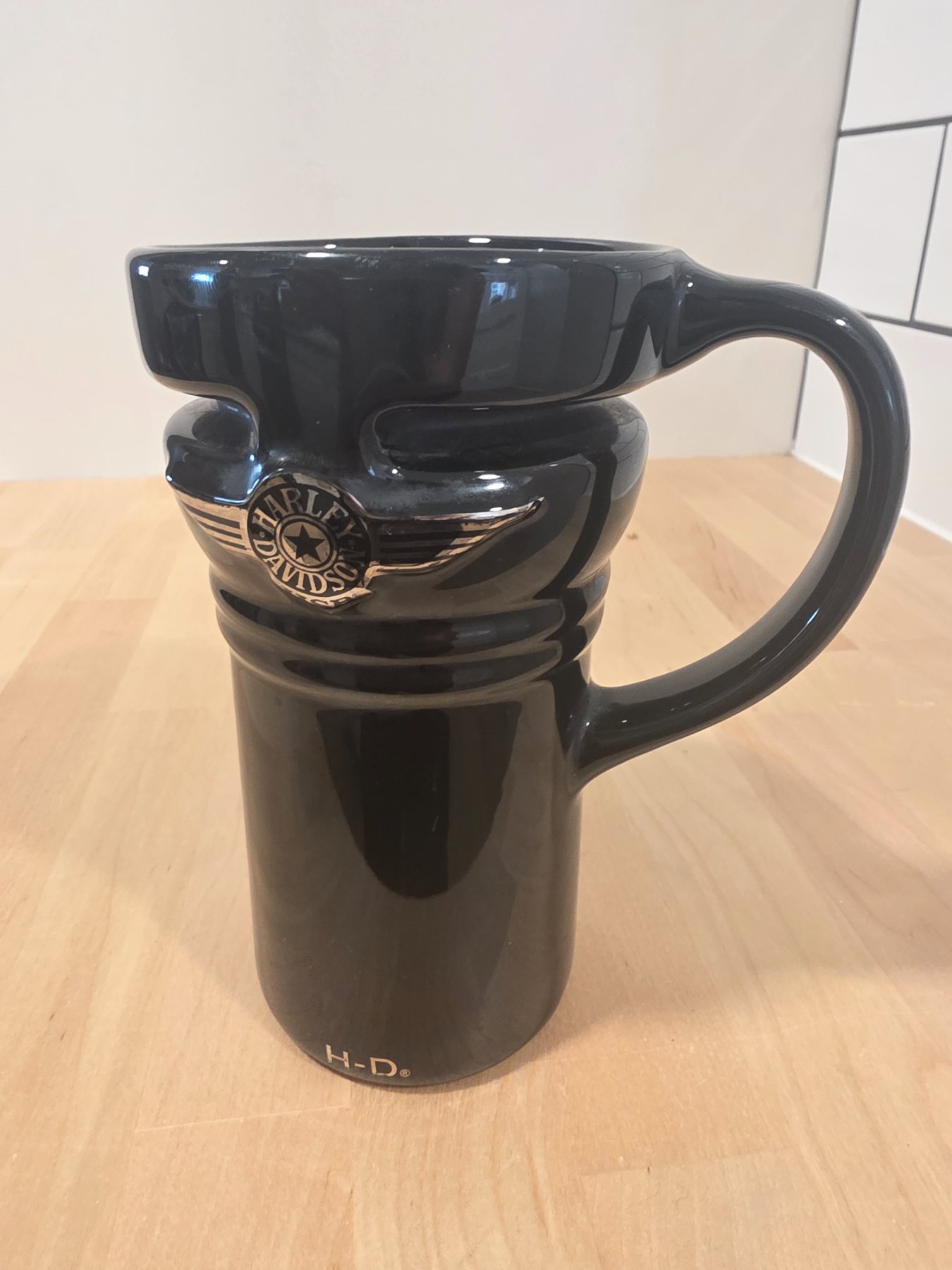 Harley-Davidson Black Ceramic Travel Mug It's Not The Destination Journey