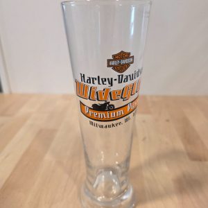 Harley-Davidson Wide Glide Premium Pilsner Beer Glass Milwaukee WI