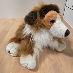 Ganz Webkinz Collie Dog Plush Brown White Stuffed Animal Toy
