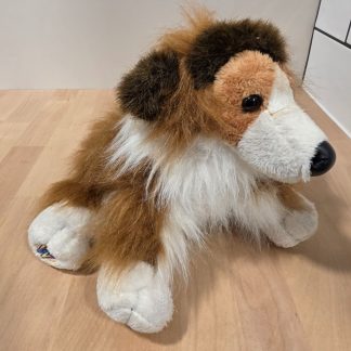 Ganz Webkinz Collie Dog Plush Brown White Stuffed Animal Toy