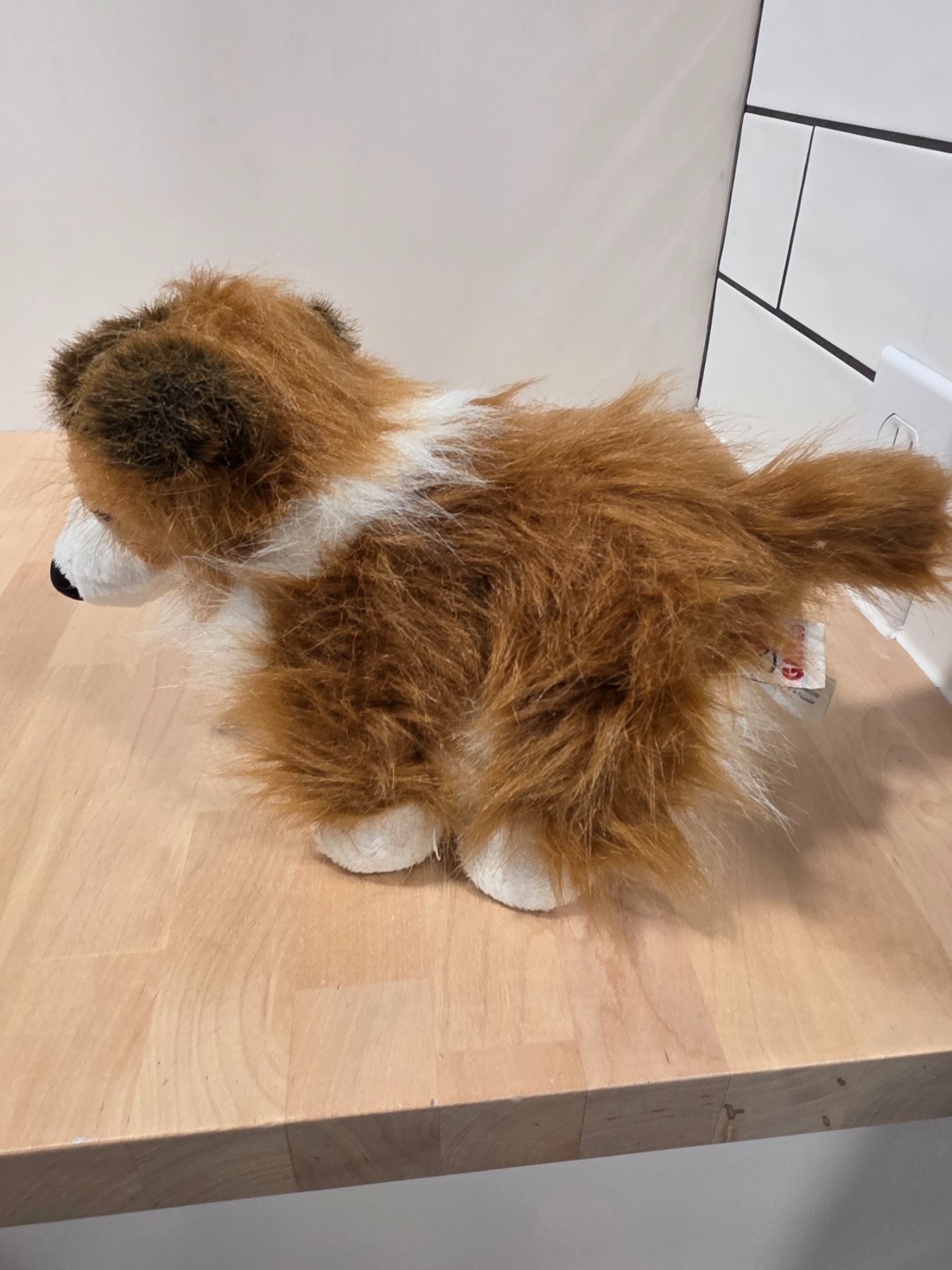 Ganz Webkinz Collie Dog Plush Brown White Stuffed Animal Toy - Image 3