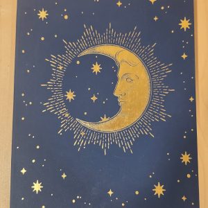 Pen+Gear Gilded Moon & Stars Lined Journal 8.5 x 11 96 Sheets