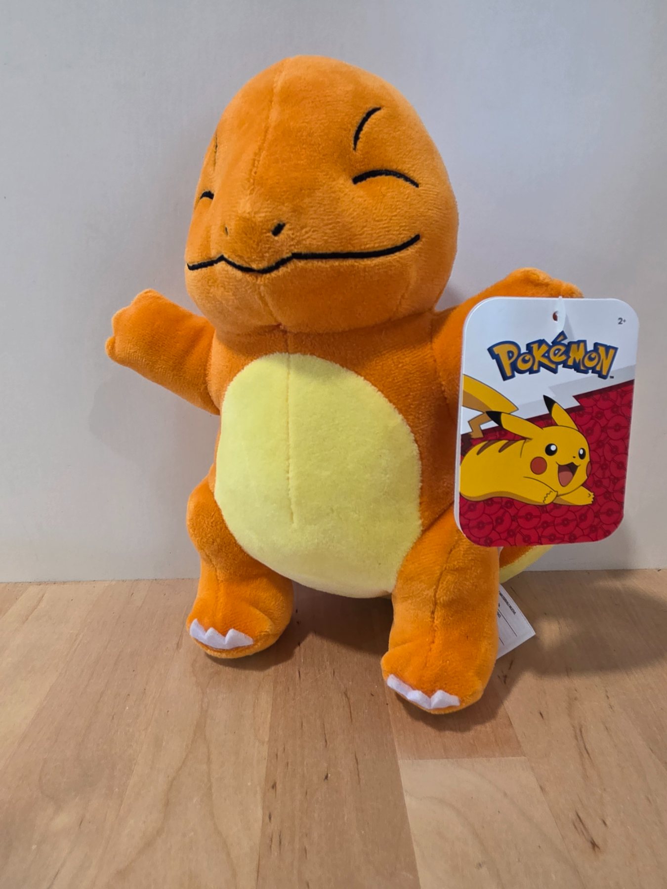 Jazwares Pokemon Charmander 8 in Plush Eyes Closed With Tags PKW2695