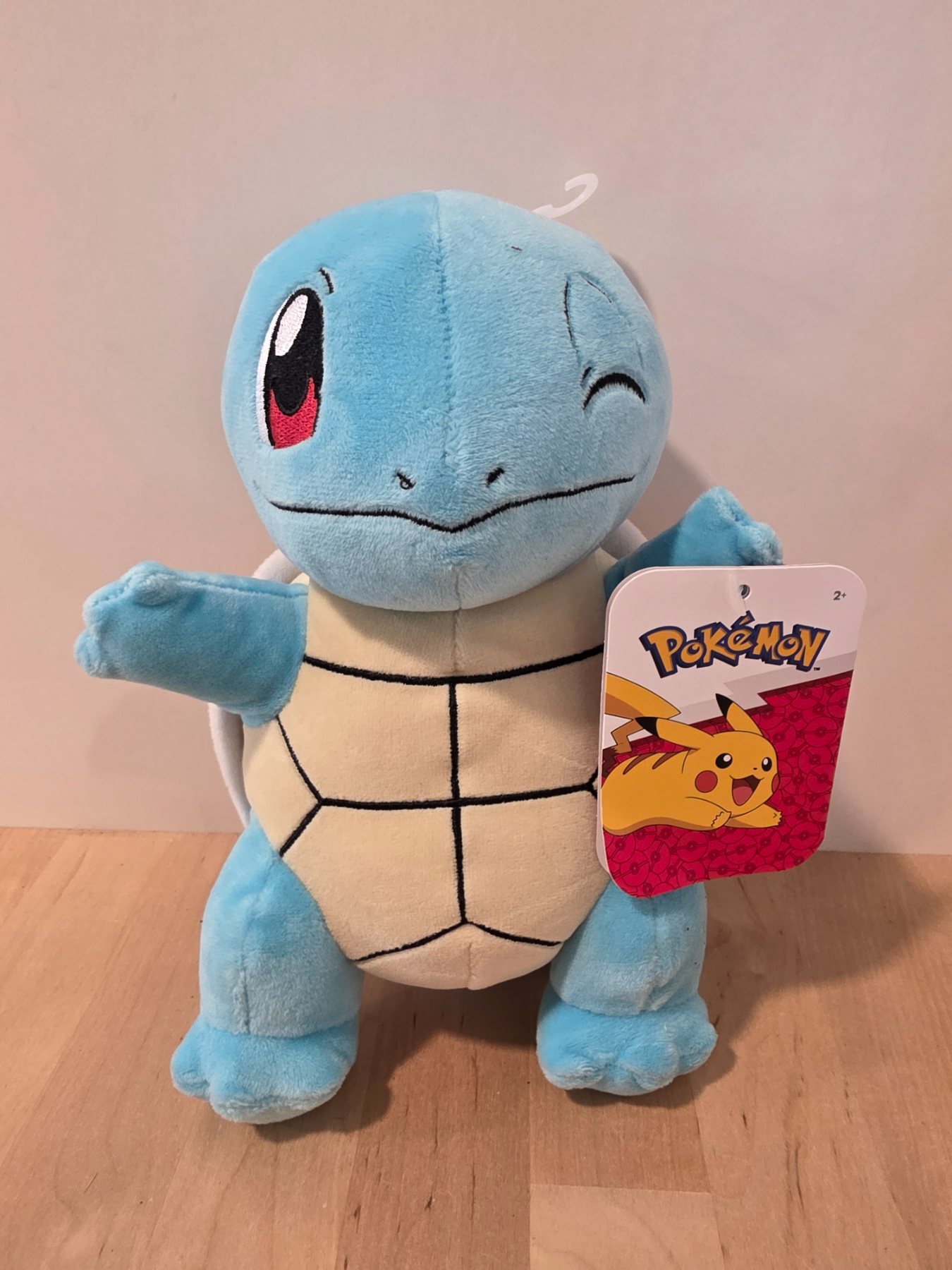 Pokémon Squirtle Winking Waving 8 in Plush Jazwares with Tag