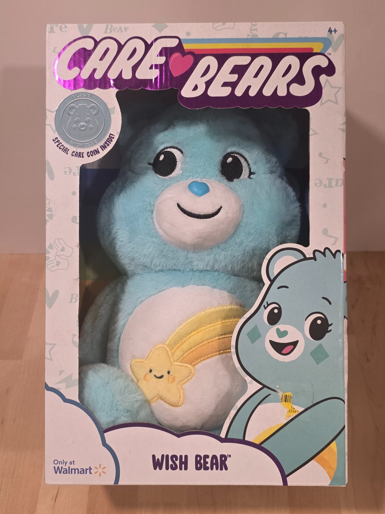 Care Bears Wish Bear Plush with Special Care Coin Walmart Exclusive