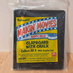 Vintage 1993 McDonald's Makin' Movies Happy Meal Clapboard With Chalk