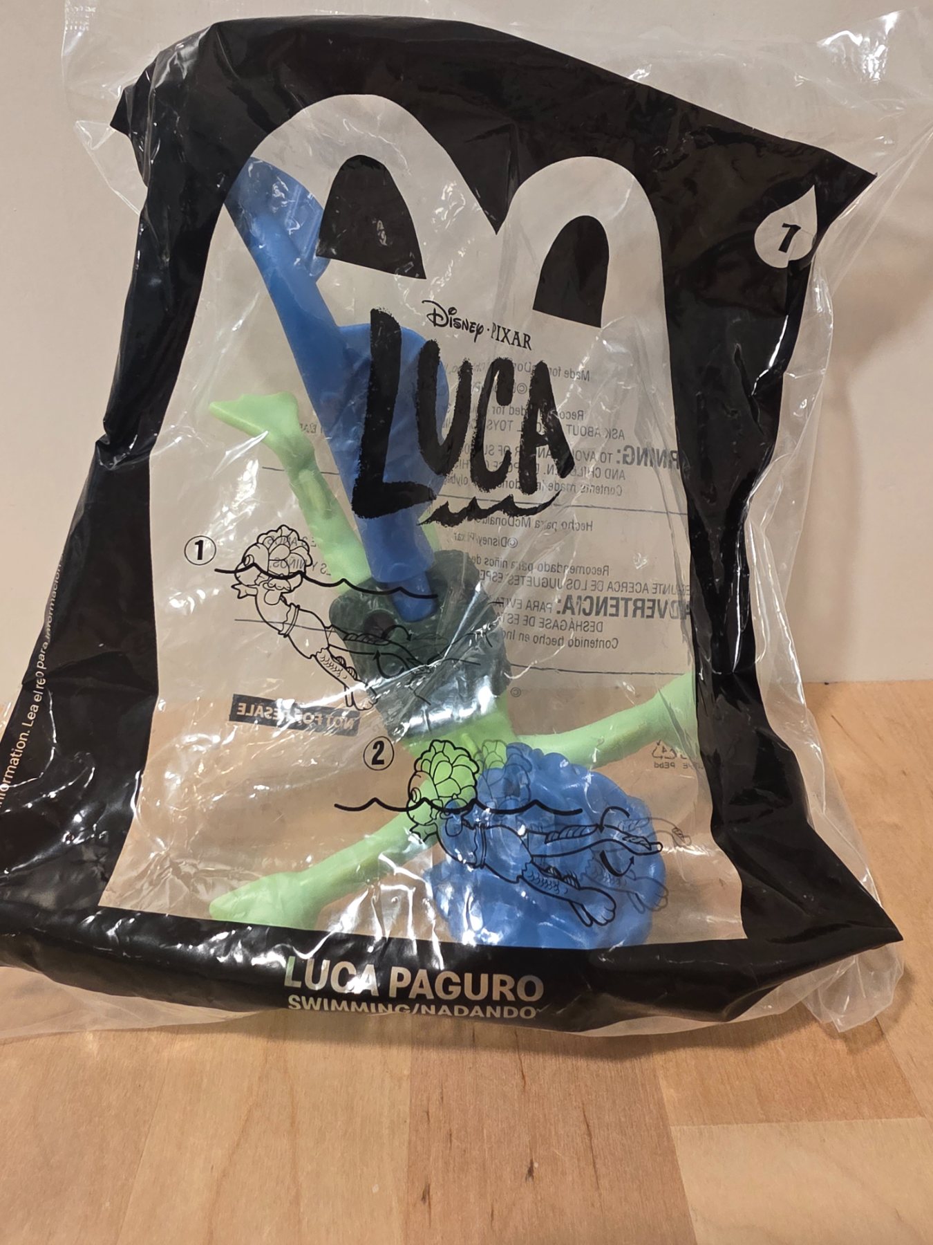 McDonald's 2021 Disney Pixar Luca Paguro Swimming Happy Meal Toy #1