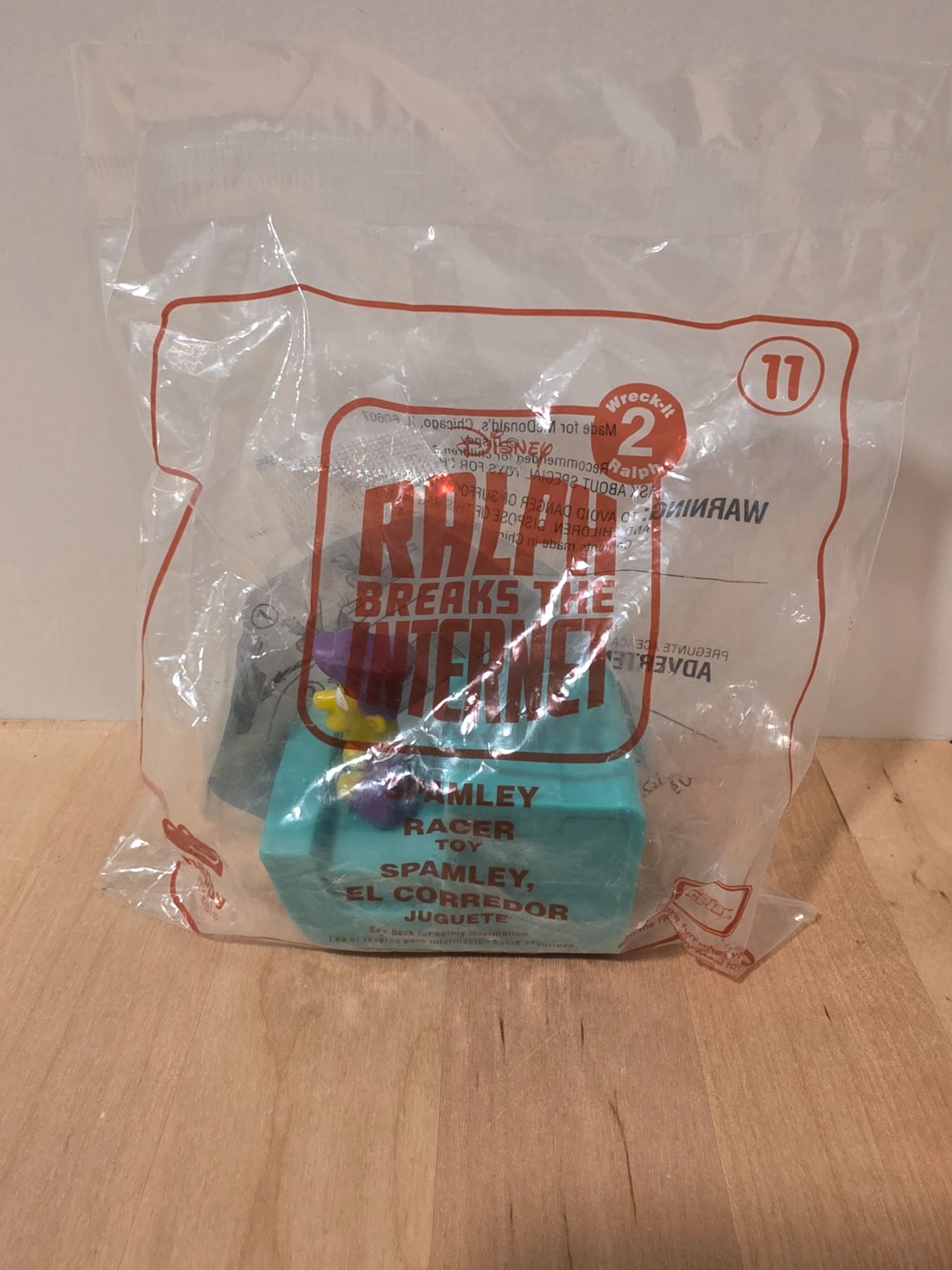 2018 McDonald's Ralph Breaks the Internet #11 Spamley Racer Toy