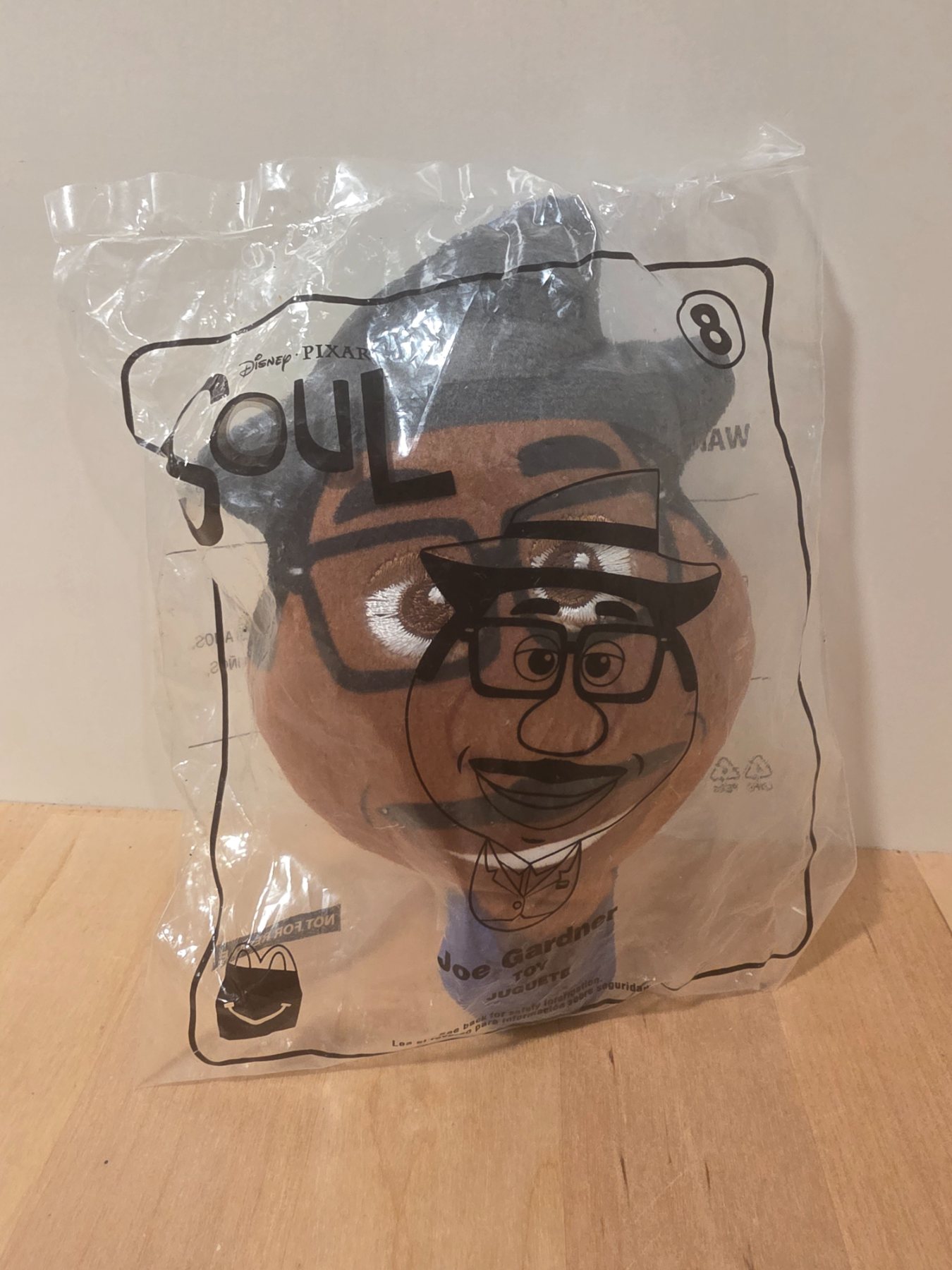 2020 McDonald's Disney Pixar Soul #8 Joe Gardner Plush Toy