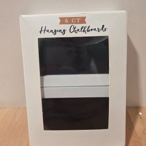 Horizon Group USA Hanging Chalkboards 6 Count Mini Chalkboard Signs