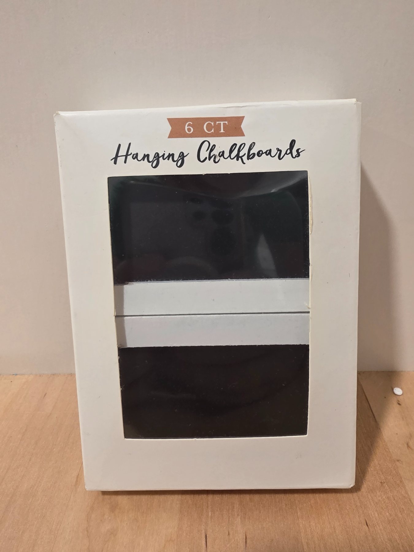 Horizon Group USA Hanging Chalkboards 6 Count Mini Chalkboard Signs