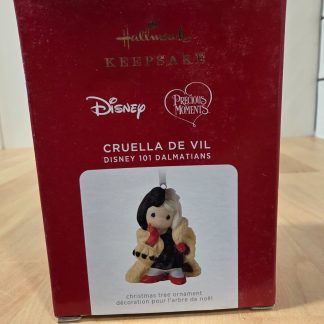 Hallmark Keepsake 2021 Disney Cruella De Vil 101 Dalmatians Porcelain Ornament
