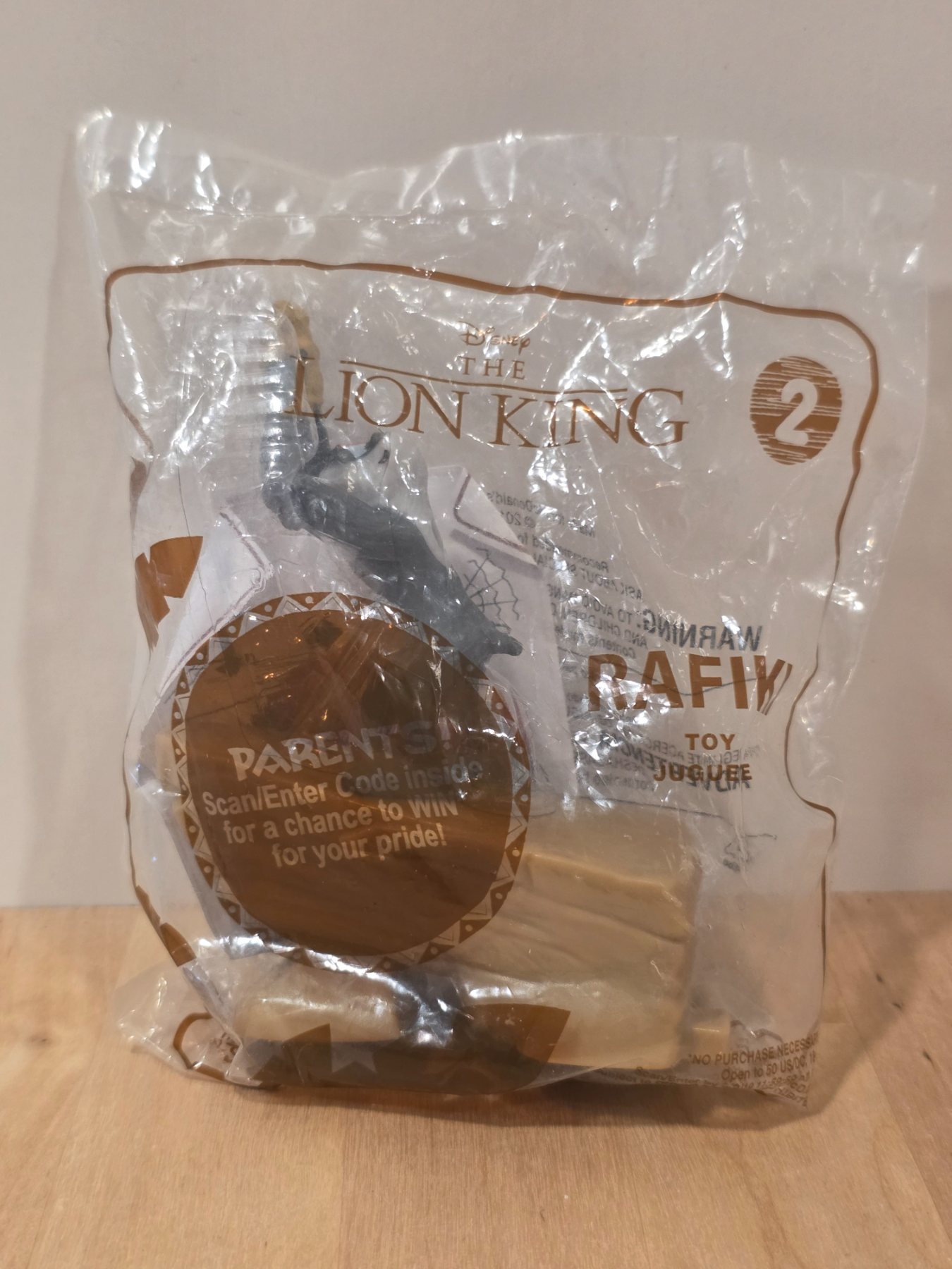 2019 McDonald's Disney The Lion King Rafiki #2 Happy Meal Toy
