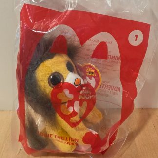 2021 TY McDonald's Teenie Beanie Boos Louie Lion #1 Happy Meal Plush