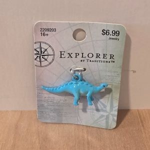 Explorer by Traditions Blue Stegosaurus Dinosaur Pendant Charm 2209203