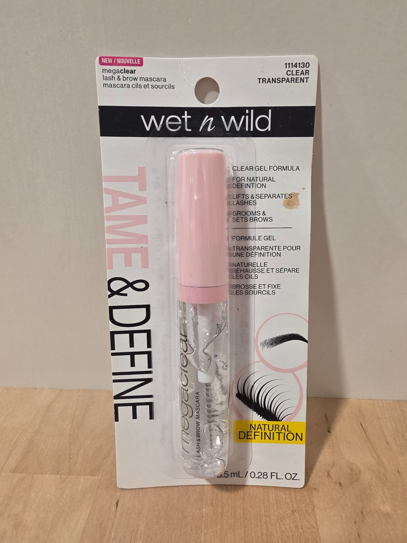 wet n wild MegaClear Lash & Brow Mascara Clear Transparent 0.28 fl oz