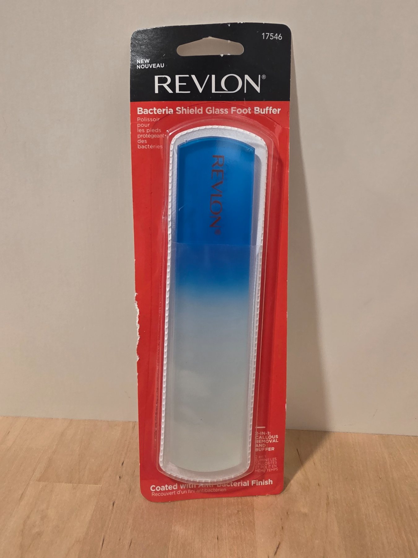 Revlon Bacteria Shield Glass Foot Buffer Callus Remover 17546