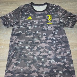 Adidas Juventus FC Pre-Match Soccer Jersey Men's L Gray Camo