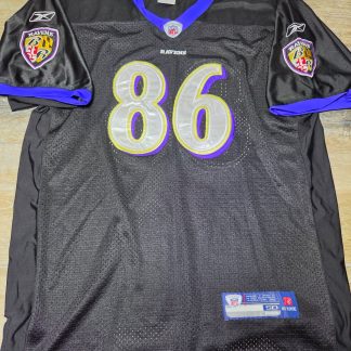 Reebok Authentic Baltimore Ravens Todd Heap #86 NFL Jersey Mens 50 Black