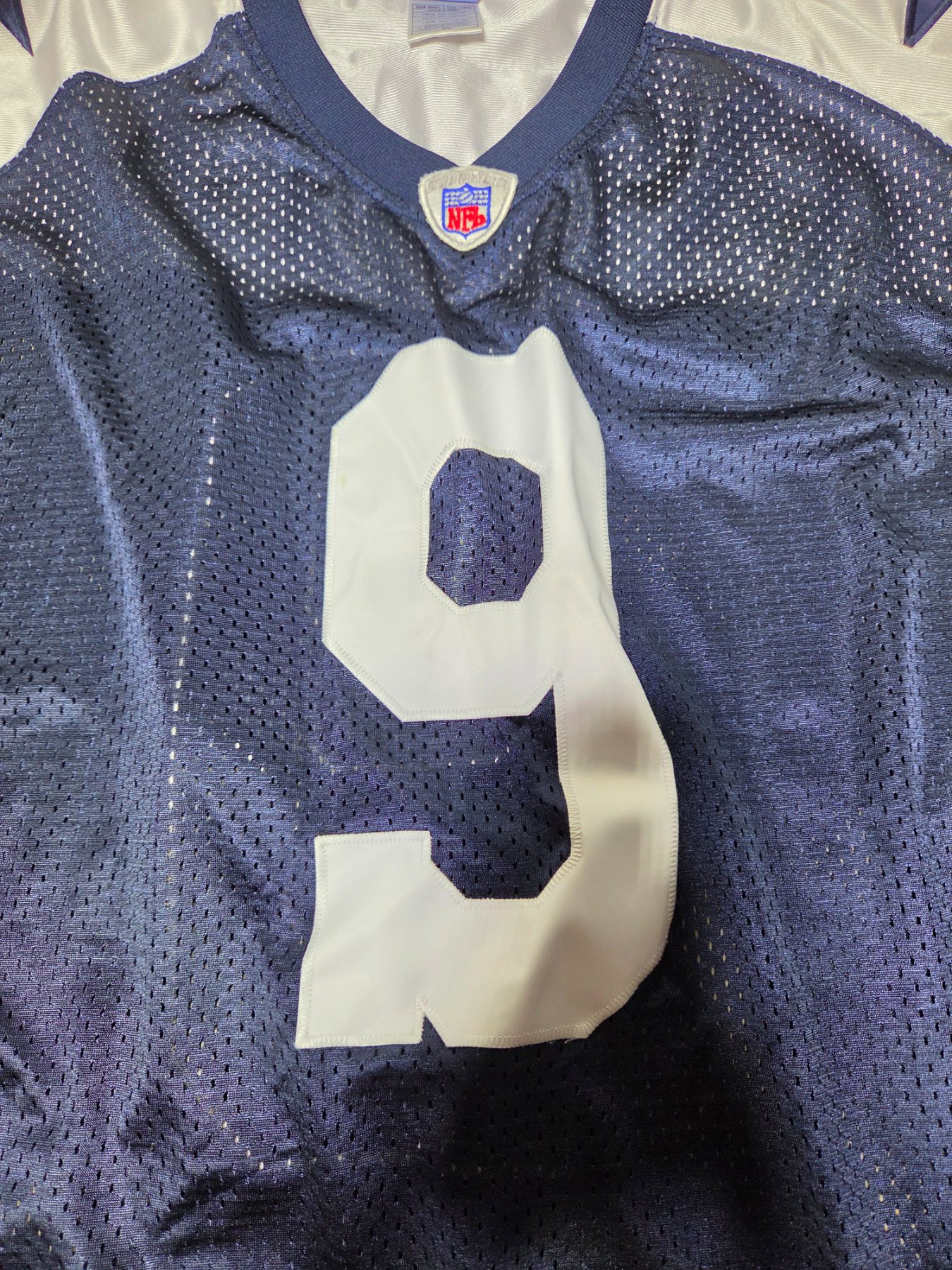 Reebok Authentic Tony Romo #9 Dallas Cowboys NFL Jersey Men's 56 Blue - Image 2