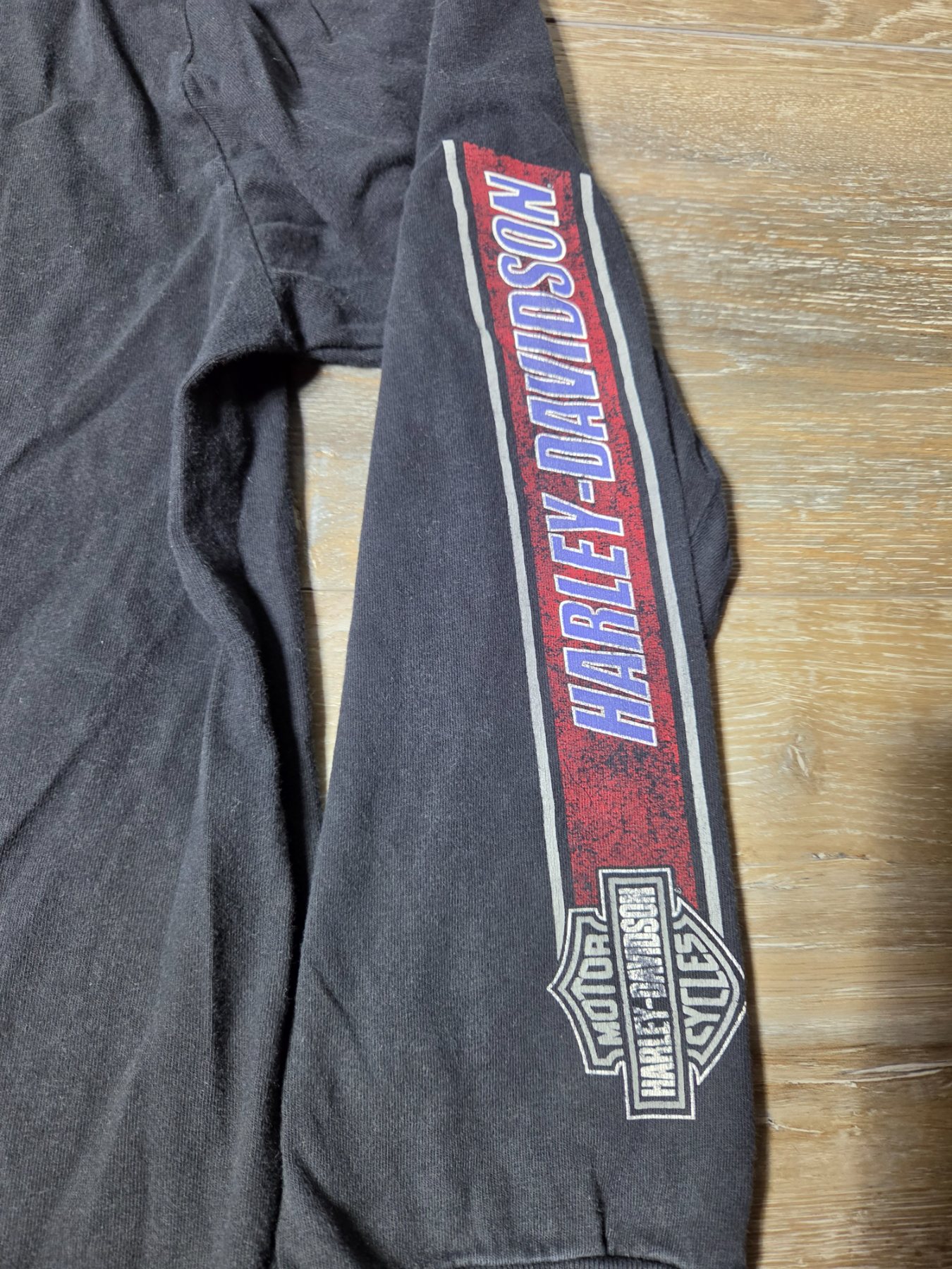 Harley-Davidson Long Sleeve Pocket T Shirt Mens 2XL Black Kokomo IN 2011 - Image 4