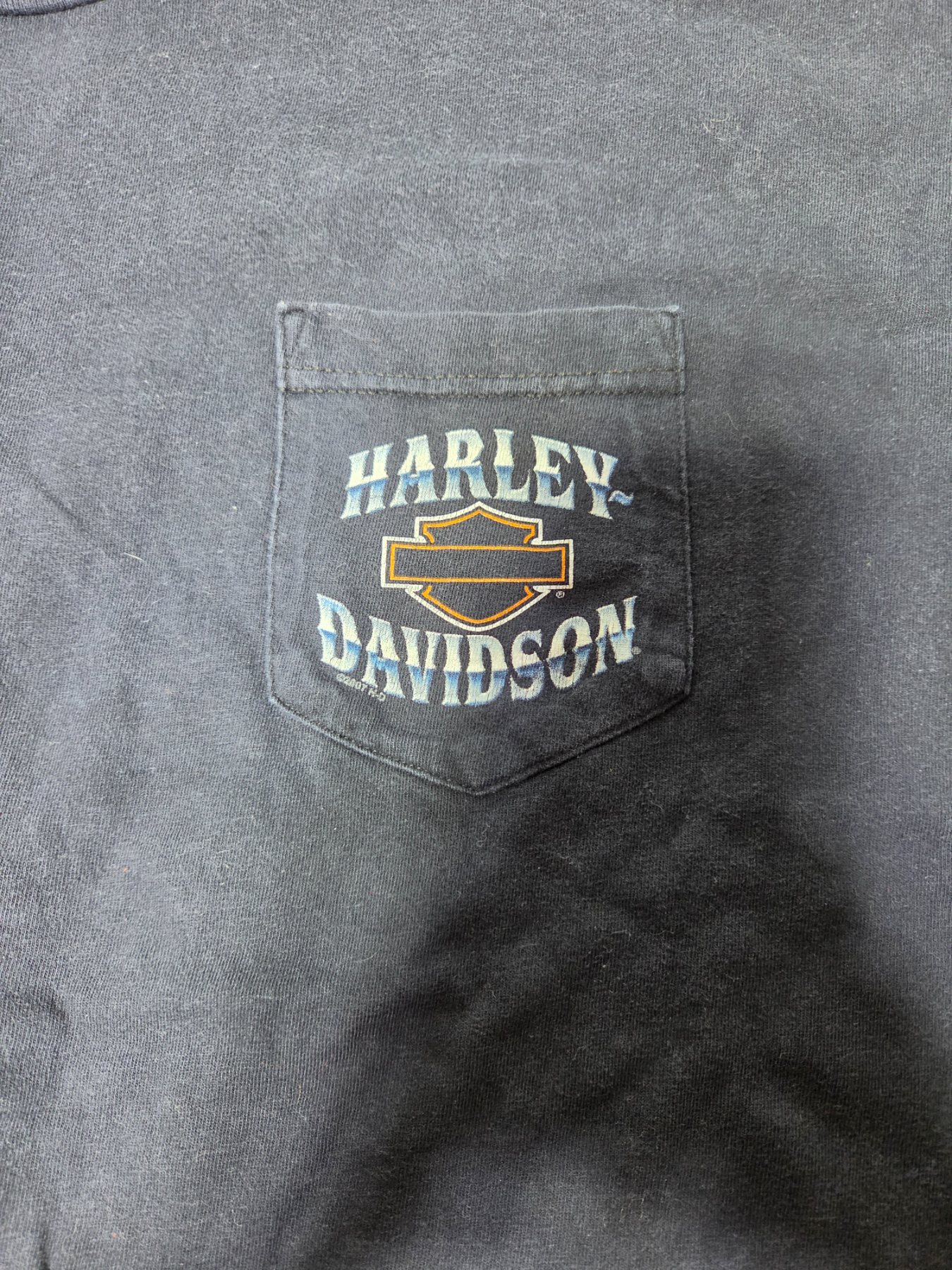Vintage 2002 Harley-Davidson Long Sleeve Shirt Men's 3XL Black Made USA - Image 4
