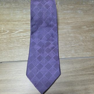 Villa Bolgheri Men's Purple Geometric Textured Neck Tie