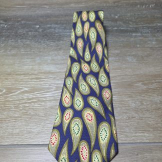 Kensington Collection Paisley Necktie Blue Gold Red Green