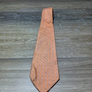 Club Room by Charter Club Geometric Necktie Men's Orange Gray