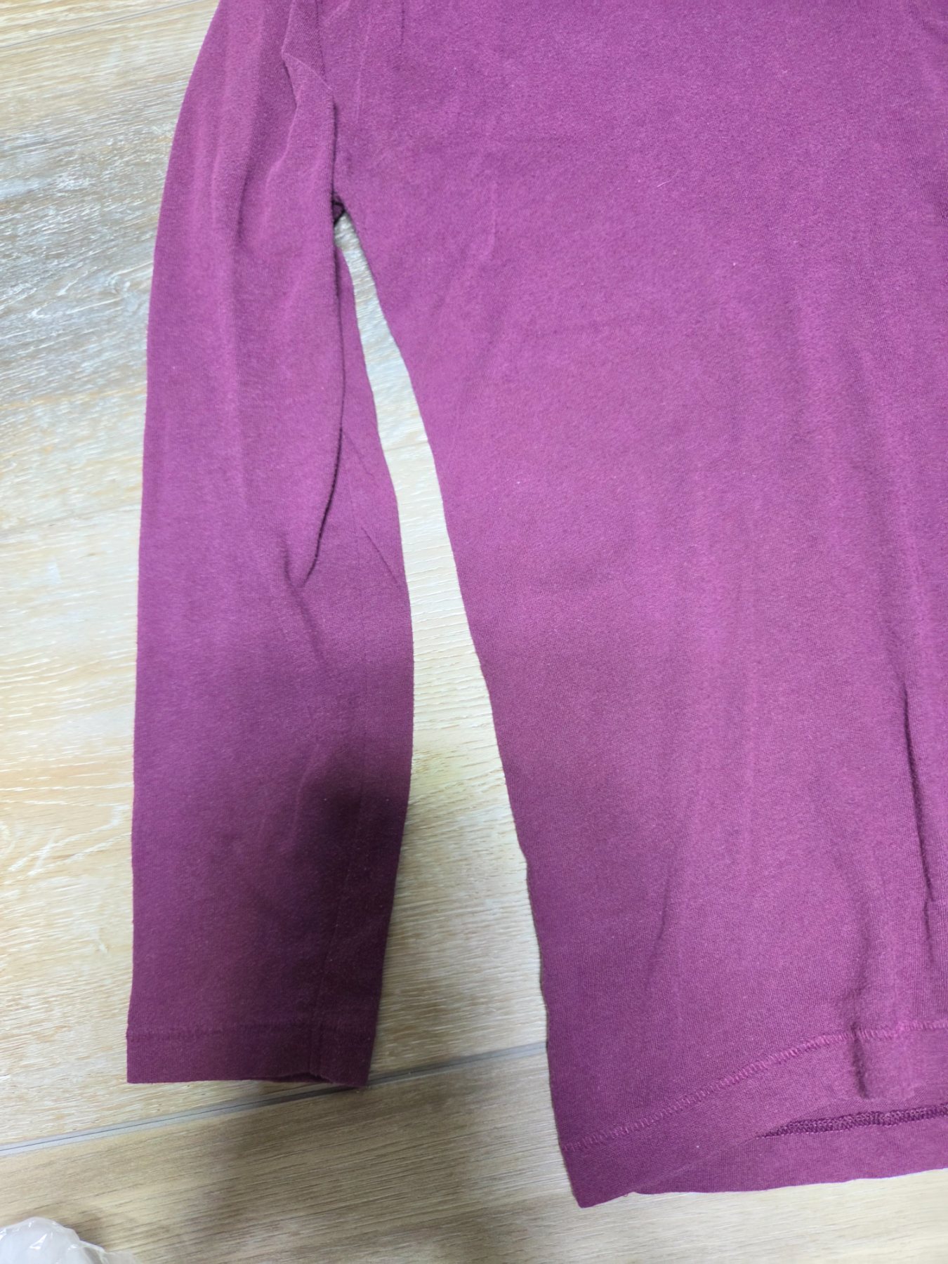 PINK Victoria's Secret V-Neck Long Sleeve Graphic Tee Women's S Purple - Image 4