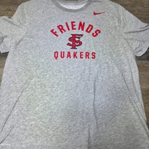 Nike Dri-FIT Friends University Quakers T-Shirt Men's 2XL Gray